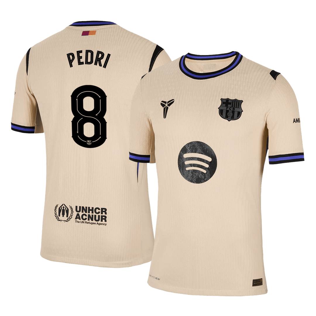 Barcelona pánsky vonkajší futbalový dres 2025/26 UCL - PEDRI #8 [hráčska verzia]