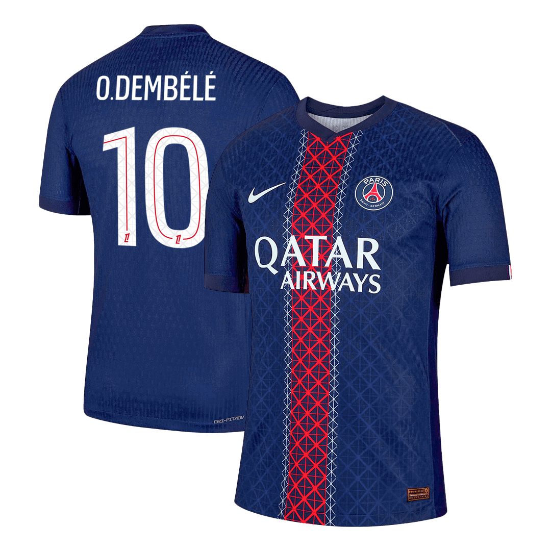 PSG pánsky domáci futbalový dres 2025/26 - O.DEMBÉLÉ #10 [hráčska verzia]