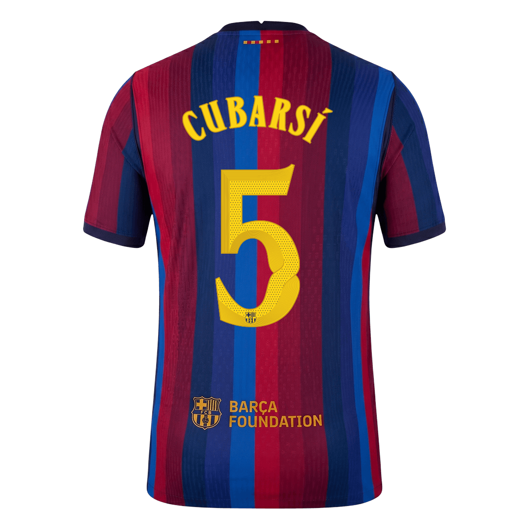 Barcelona pánsky domáci futbalový dres 2026/27 – CUBARSÍ #5 – UCL [hráčska verzia]