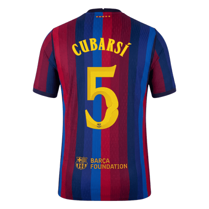 Barcelona pánsky domáci futbalový dres 2026/27 – CUBARSÍ #5 – UCL [hráčska verzia]
