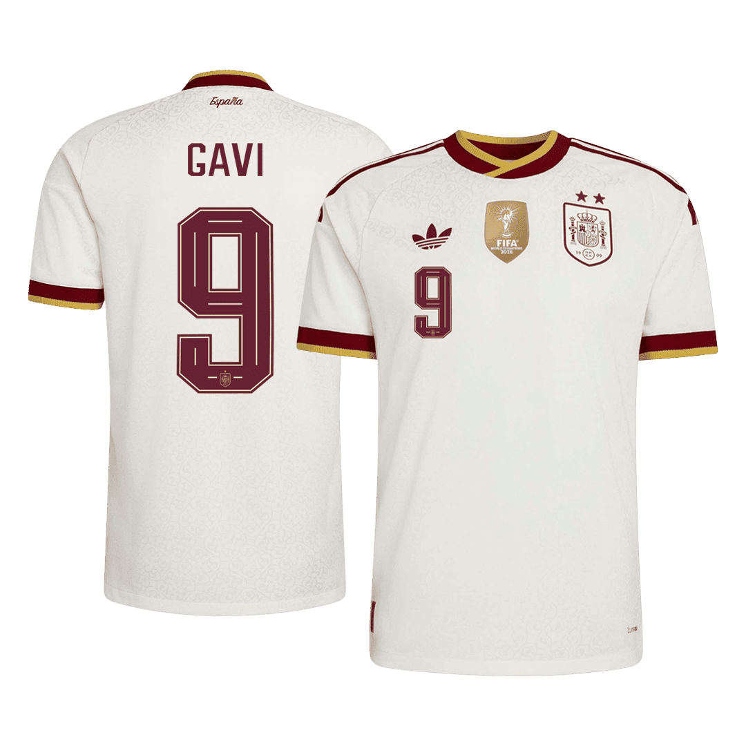 Pánske Futbalový Dres Španielsko Vonkajší MS 2026 Hráčska Verzia - GAVI #9