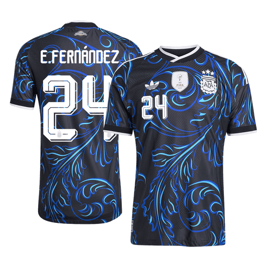 Pánske Futbalový Dres Argentína Vonkajší MS 2026 Hráčska Verzia - E. FERNÁNDEZ #24