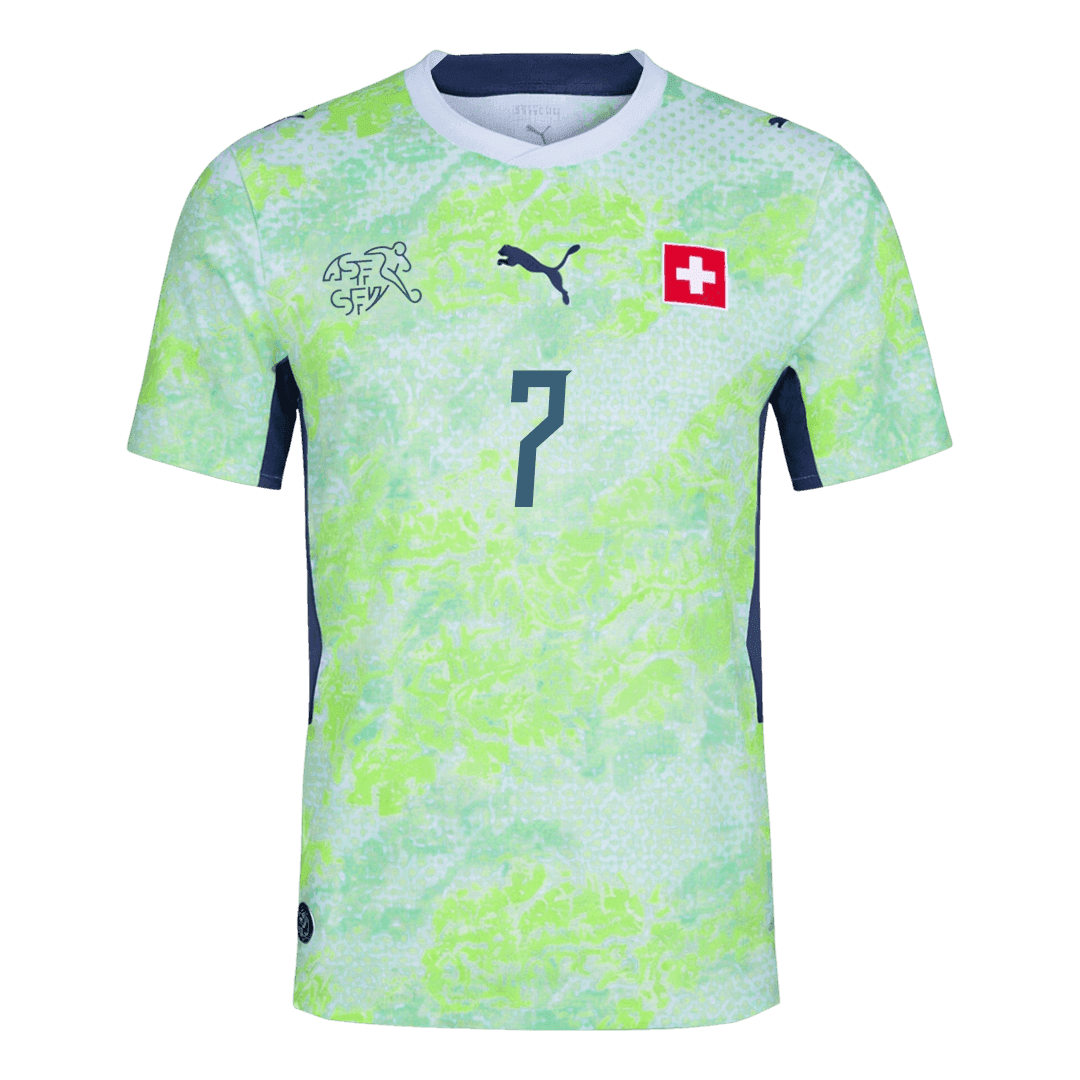 Švajčiarsko pánsky vonkajší futbalový dres MS 2026 - EMBOLO #7 [hráčska verzia]