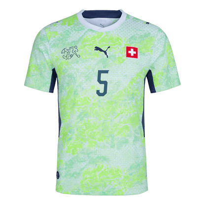 Švajčiarsko pánsky vonkajší futbalový dres MS 2026 - AKANJI #5 [hráčska verzia]
