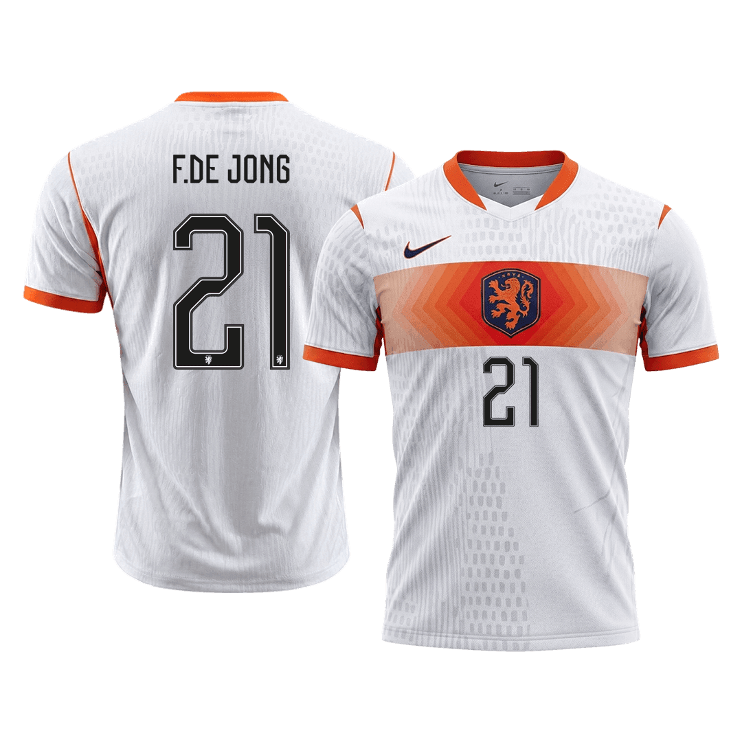 Pánske Futbalový Dres Holandsko Vonkajší MS 2026 Hráčska Verzia - F.DE JONG #21