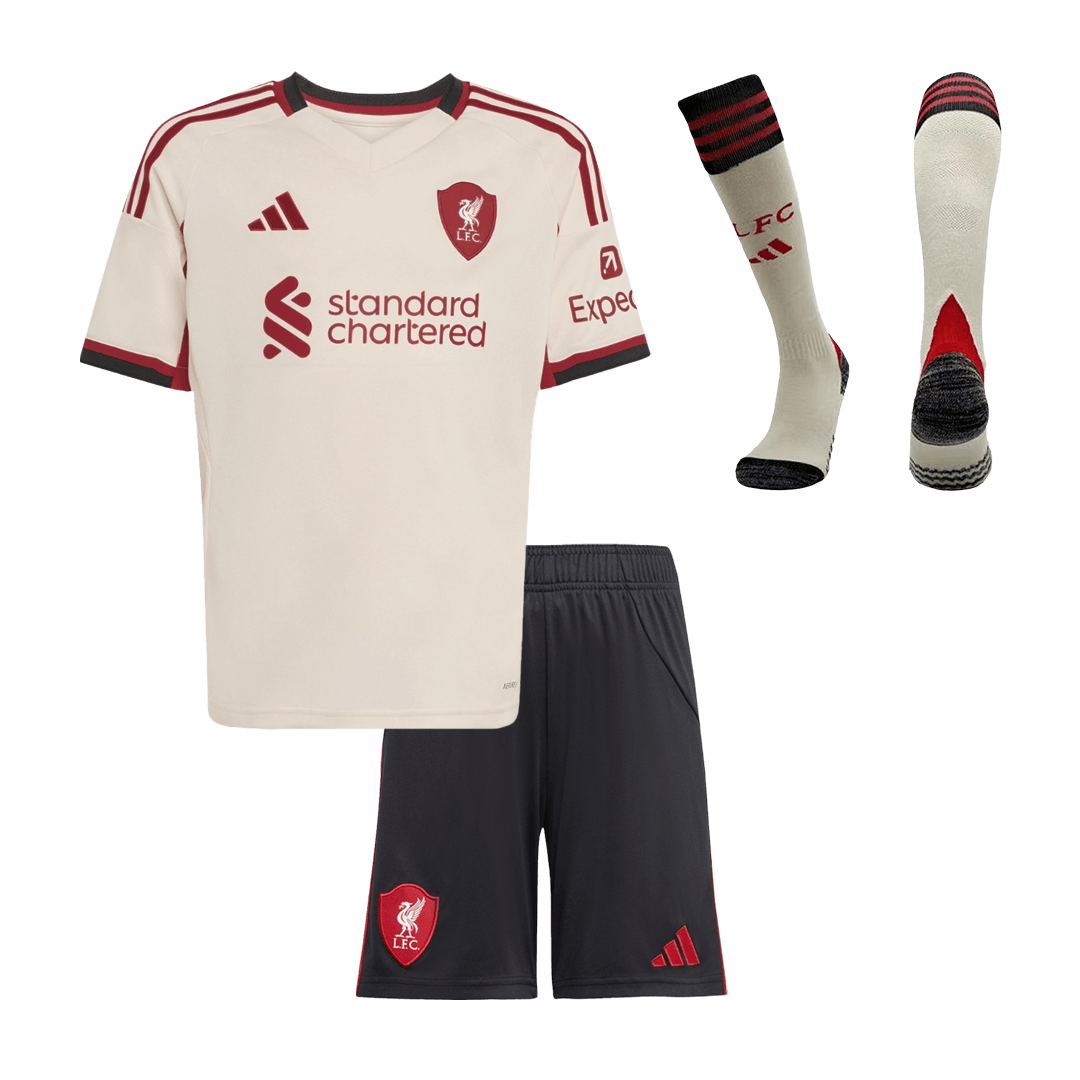 Liverpool detský vonkajší futbalový komplet 2025/26