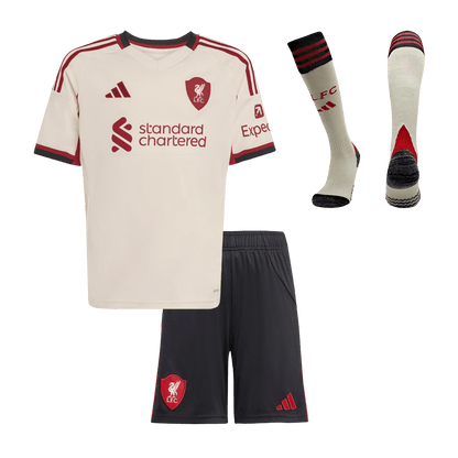 Liverpool detský vonkajší futbalový komplet 2025/26