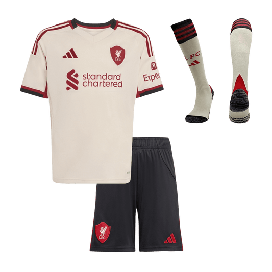 Liverpool detský vonkajší futbalový komplet 2025/26