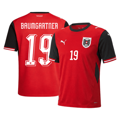 Rakúsko pánsky domáci futbalový dres MS 2026 - BAUMGARTNER #19