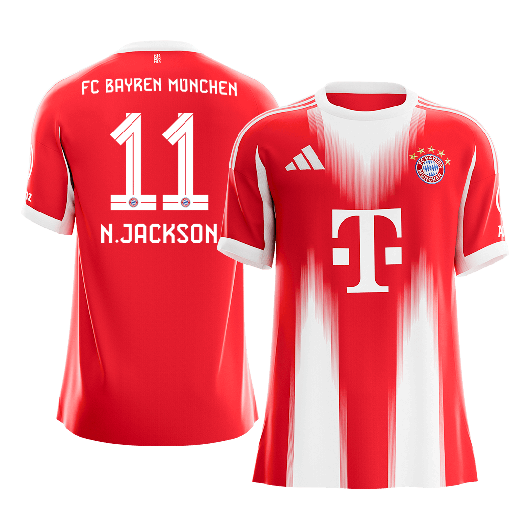 Bayern Mníchov pánsky domáci futbalový dres 2025/26 - N.JACKSON #11 (Prémiová kvalita)