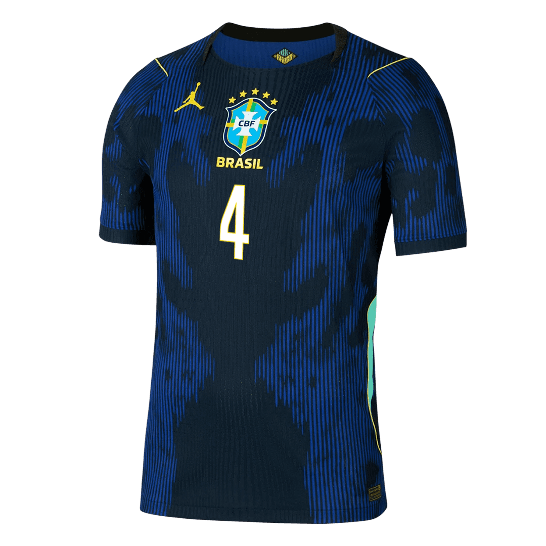 Pánske Futbalový Dres Brazília Vonkajší MS 2026 Hráčska Verzia - MARQUINHOS #4
