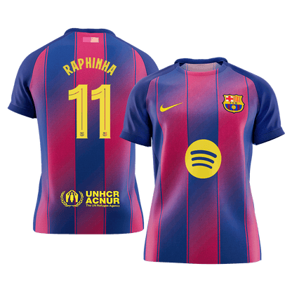 Barcelona pánsky domáci futbalový dres 2025/26 UCL - RAPHINHA #11 (Prémiová kvalita)