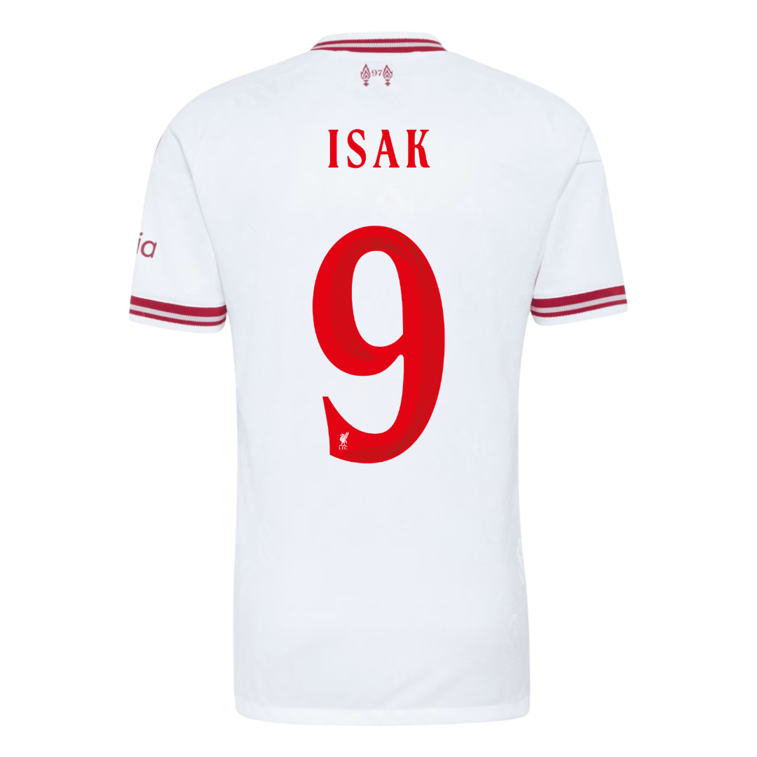 Liverpool pánsky Vonkajší futbalový dres 2026/27 – ISAK #9 – UCL [hráčska verzia]