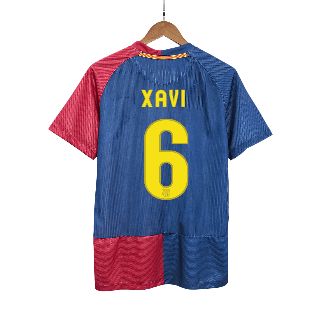 Barcelona pánsky domáci retro futbalový dres 2008/09 UCL Final - XAVI #6