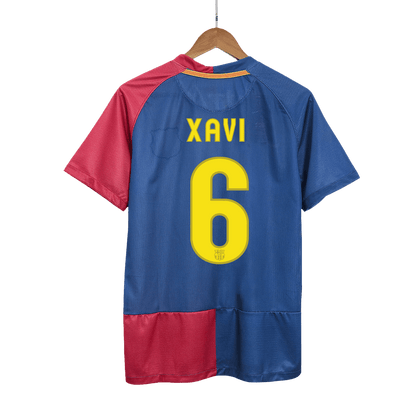 Barcelona pánsky domáci retro futbalový dres 2008/09 UCL Final - XAVI #6