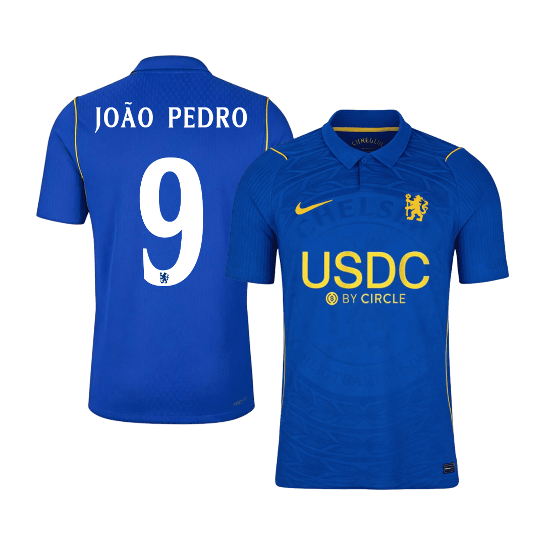 Chelsea pánsky Domáci futbalový dres 2026/27 – JOÃO PEDRO #9 – UCL [hráčska verzia]
