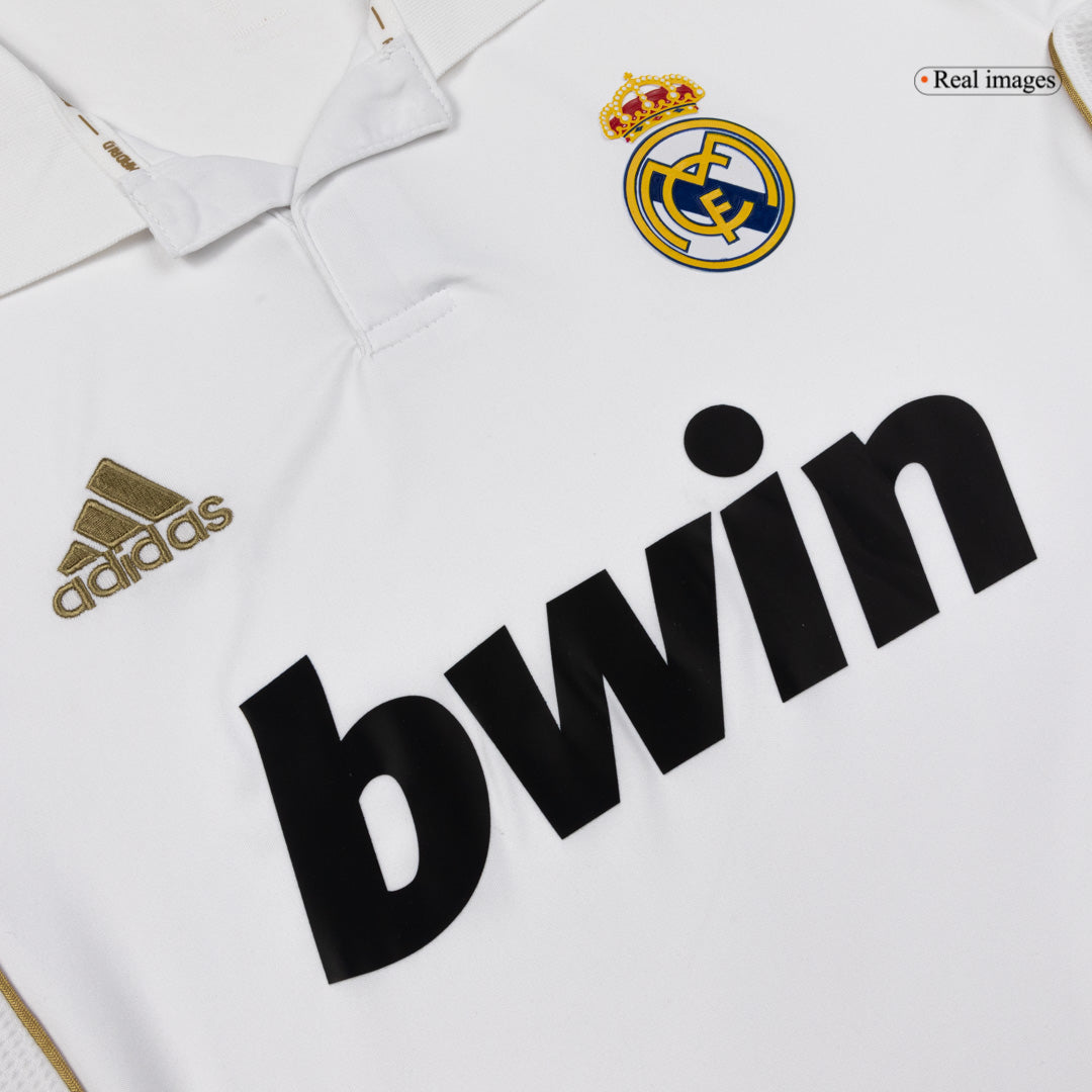 Real Madrid pánsky domáci retro futbalový dres s dlhými rukávmi 2011/12