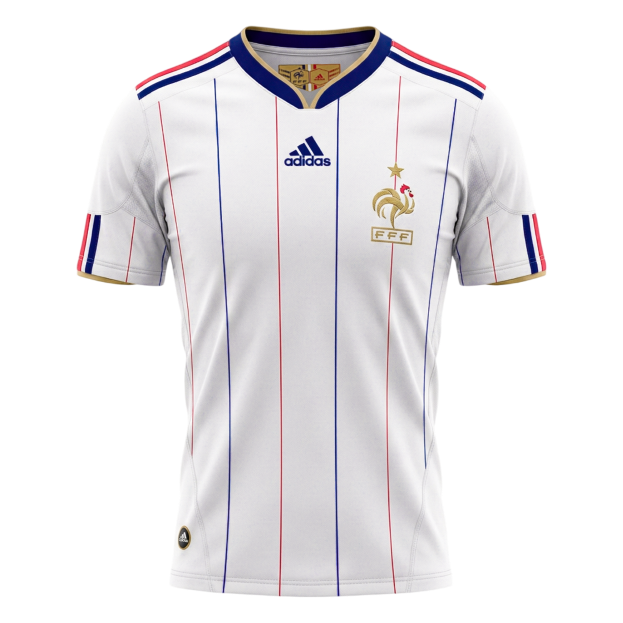 Francúzsko pánsky vonkajší retro futbalový dres 2010