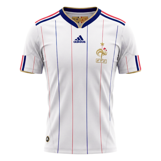 Francúzsko pánsky vonkajší retro futbalový dres 2010