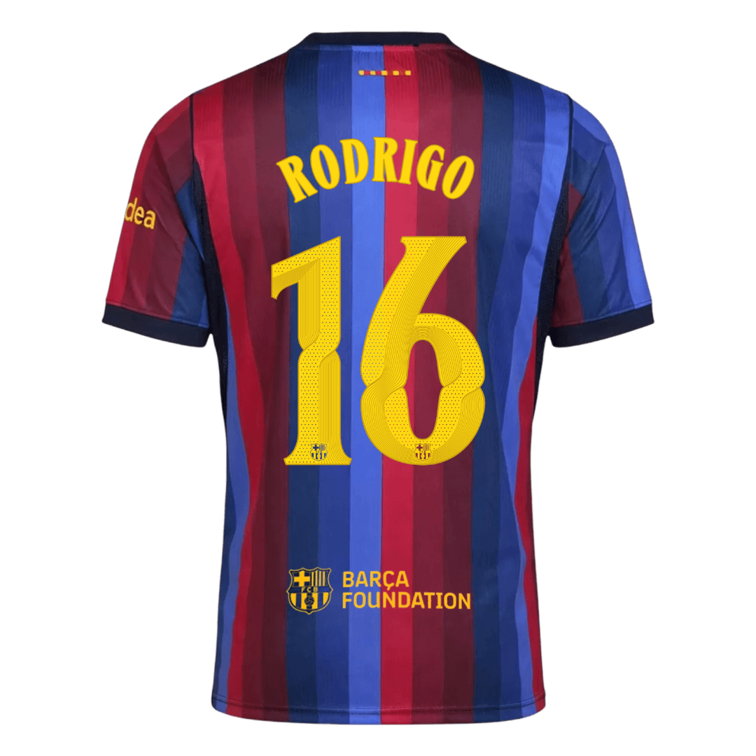 Barcelona pánsky Domáci futbalový dres 2026/27 – RODRIGO #16 – UCL