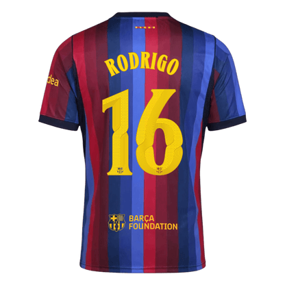 Barcelona pánsky Domáci futbalový dres 2026/27 – RODRIGO #16 – UCL
