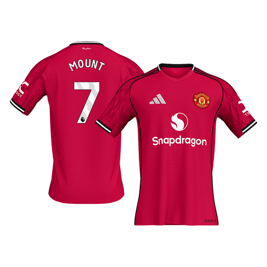 Manchester United pánsky domáci futbalový dres 2025/26 - MOUNT #7 (Prémiová kvalita)