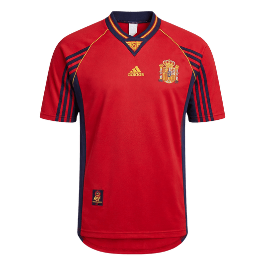 Španielsko pánsky domáci retro futbalový dres 1998