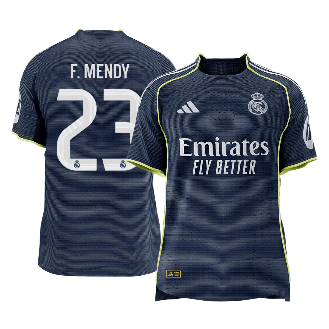 Real Madrid pánsky vonkajší futbalový dres 2025/26 - F.MENDY #23 [hráčska verzia] (Prémiová kvalita)