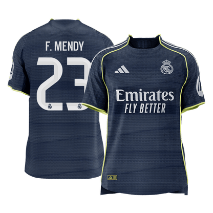 Real Madrid pánsky vonkajší futbalový dres 2025/26 - F.MENDY #23 [hráčska verzia] (Prémiová kvalita)