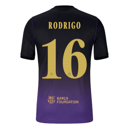 Barcelona pánsky Vonkajší futbalový dres 2026/27 – RODRIGO #16 – UCL [hráčska verzia]