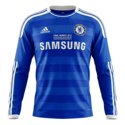 Chelsea pánsky domáci retro futbalový dres s dlhými rukávmi 2011/12