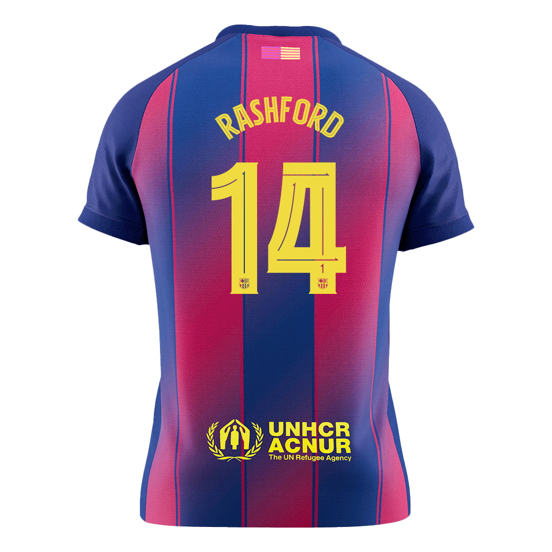 Barcelona pánsky domáci futbalový dres 2025/26 UCL - RASHFORD #14 (Prémiová kvalita)