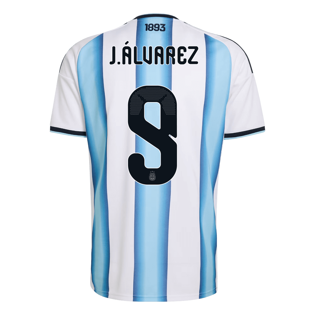Argentína pánsky domáci futbalový dres MS 2026 - J.ÁLVAREZ #9 (Prémiová kvalita)