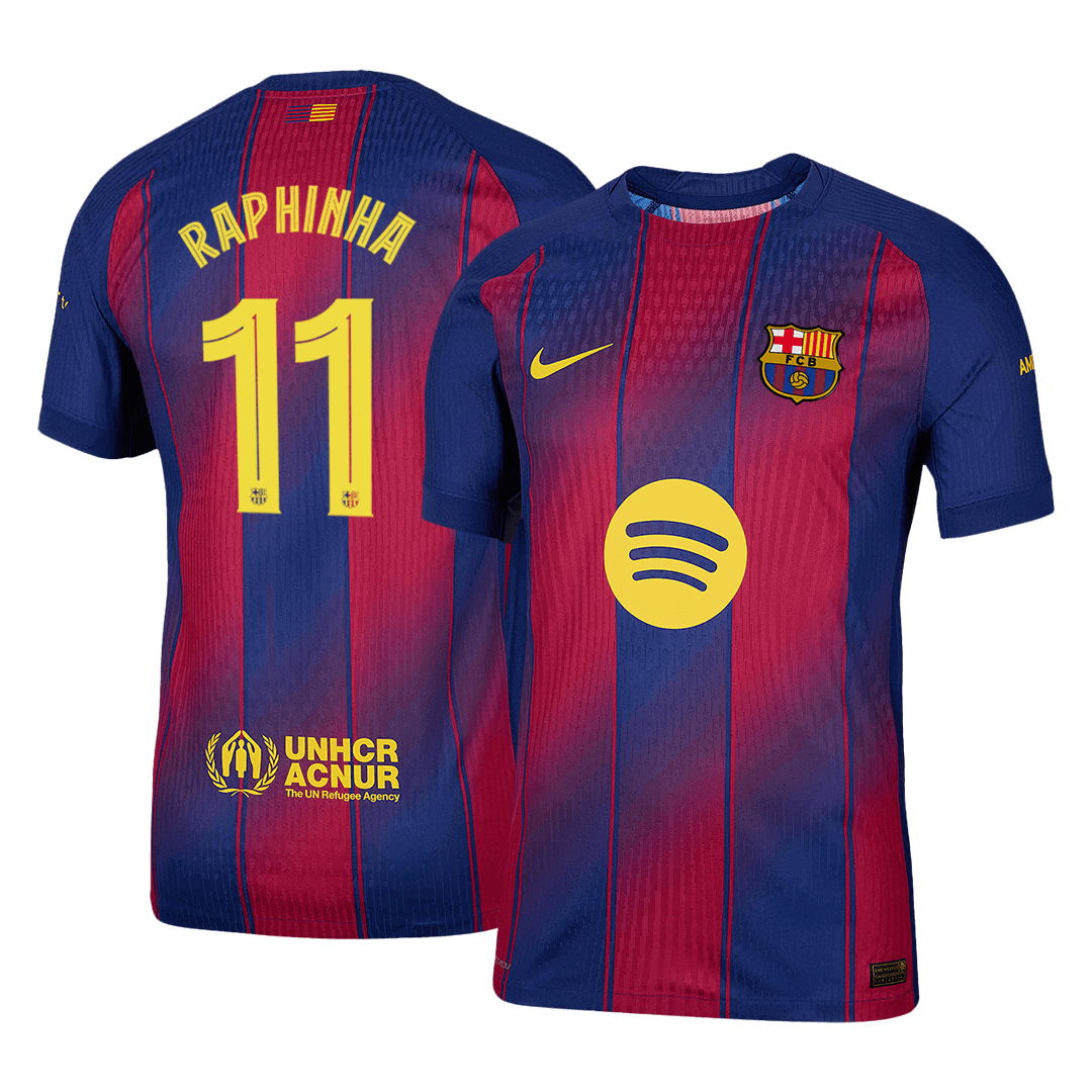 Barcelona pánsky domáci futbalový dres 2025/26 UCL - RAPHINHA #11 [hráčska verzia]