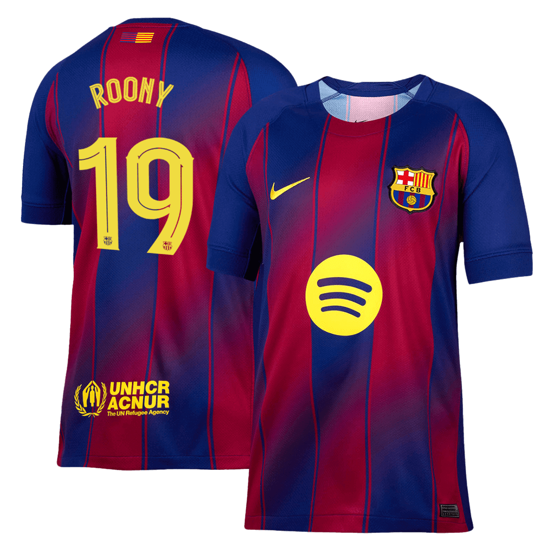 Barcelona pánsky domáci futbalový dres 2025/26 UCL - ROONY #19 (Prémiová kvalita)
