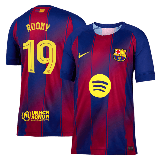 Barcelona pánsky domáci futbalový dres 2025/26 UCL - ROONY #19 (Prémiová kvalita)