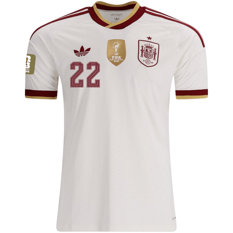 Pánske Futbalový Dres Španielsko Vonkajší MS 2026 Hráčska Verzia - CUBARSÍ #22
