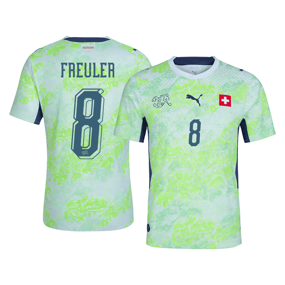 Švajčiarsko pánsky vonkajší futbalový dres MS 2026 - REULER #8 [hráčska verzia]