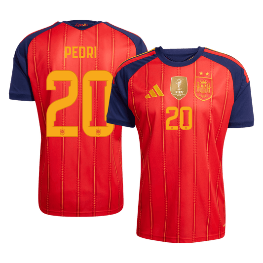Pánske Futbalový Dres Španielsko Domáci MS 2026 - PEDRI #20