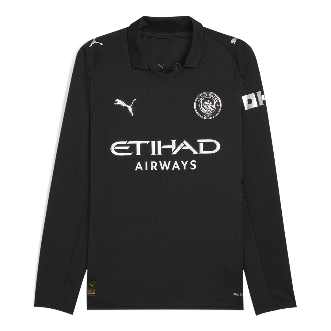Manchester City pánsky vonkajší futbalový dres s dlhými rukávmi 2025/26