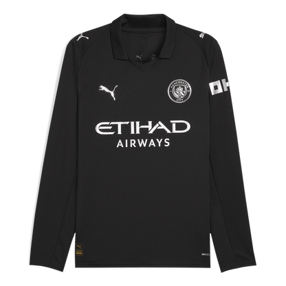 Manchester City pánsky vonkajší futbalový dres s dlhými rukávmi 2025/26