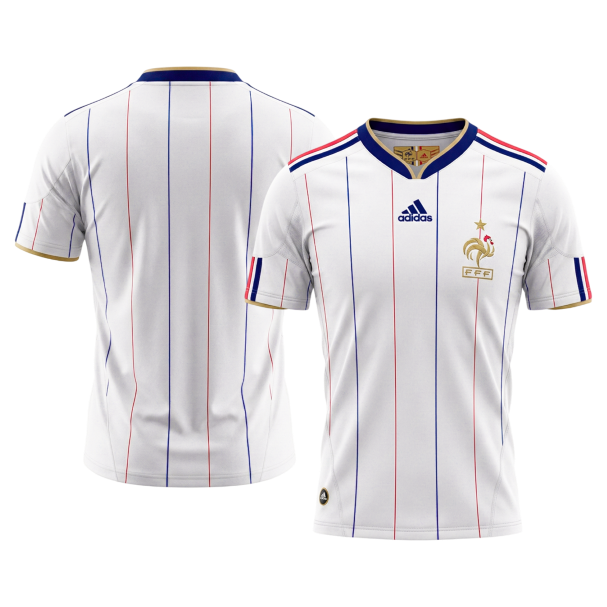 Francúzsko pánsky vonkajší retro futbalový dres 2010