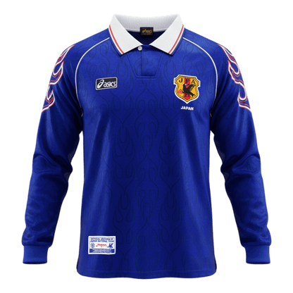Japonsko pánsky domáci retro futbalový dres s dlhými rukávmi MS 1998