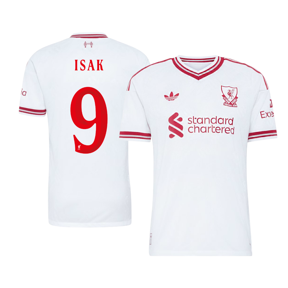 Liverpool pánsky Vonkajší futbalový dres 2026/27 – ISAK #9 – UCL [hráčska verzia]
