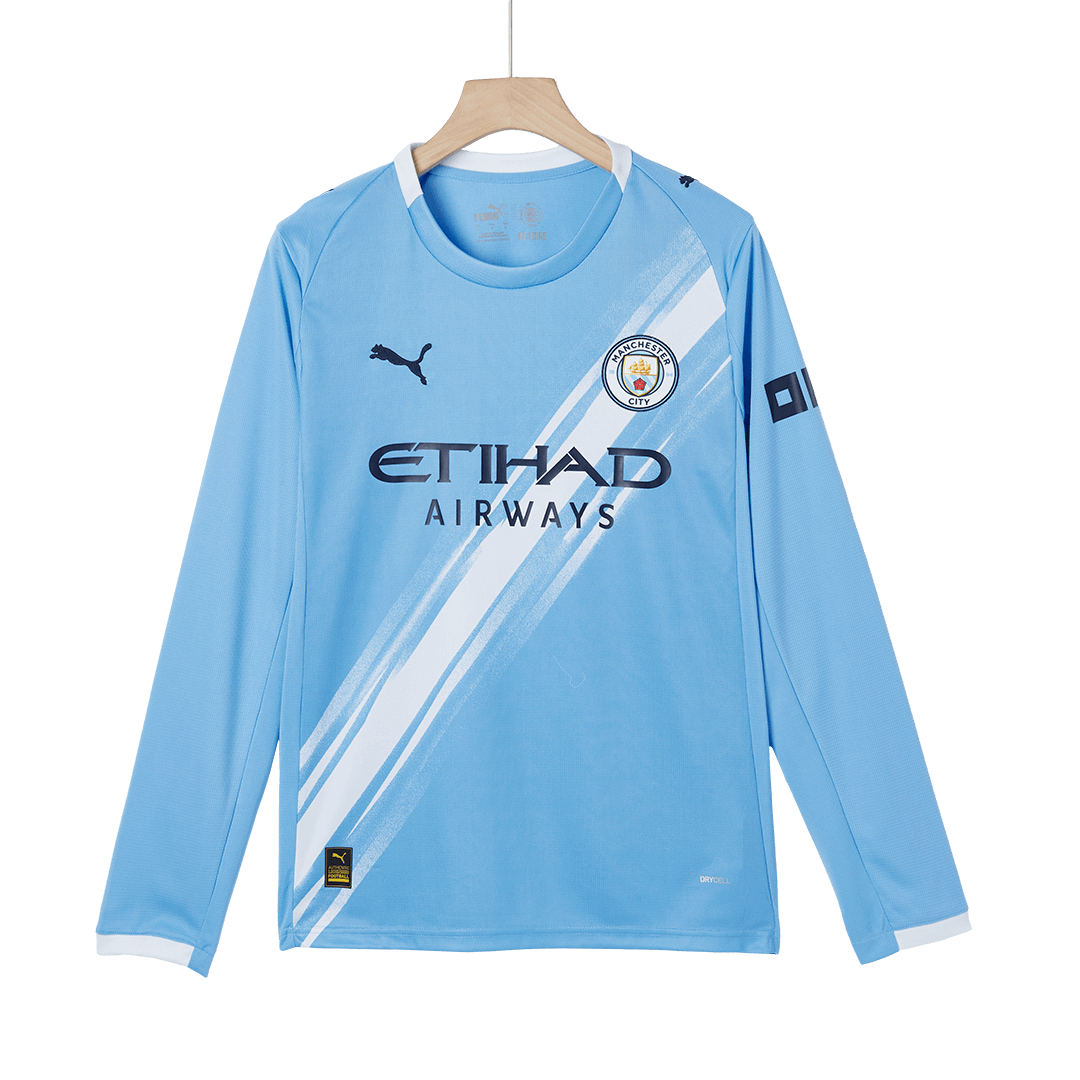 Manchester City pánsky domáci futbalový dres s dlhými rukávmi 2025/26