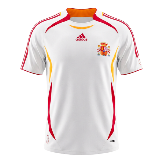 Španielsko pánsky vonkajší retro futbalový dres 2006