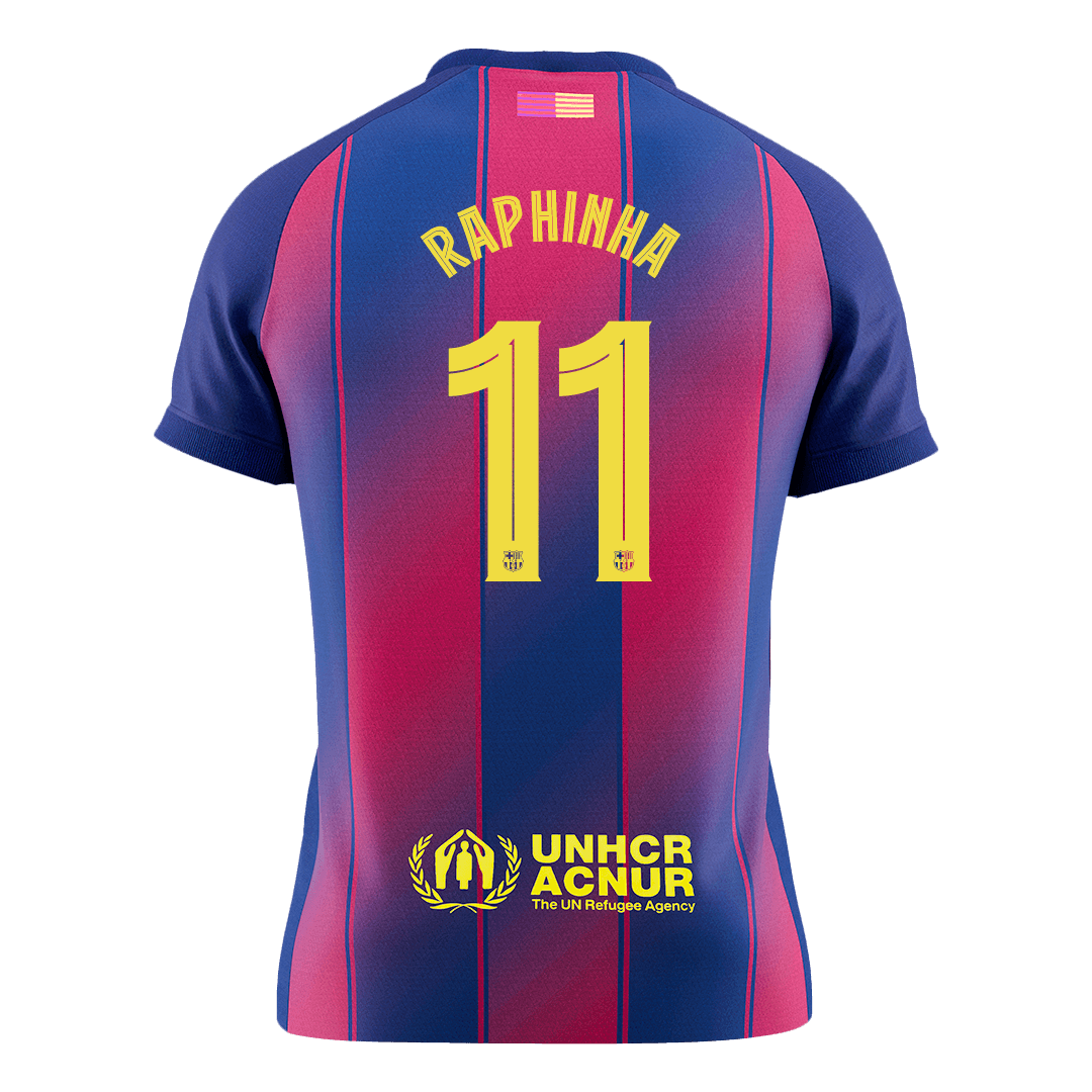 Barcelona pánsky domáci futbalový dres 2025/26 UCL - RAPHINHA #11 (Prémiová kvalita)