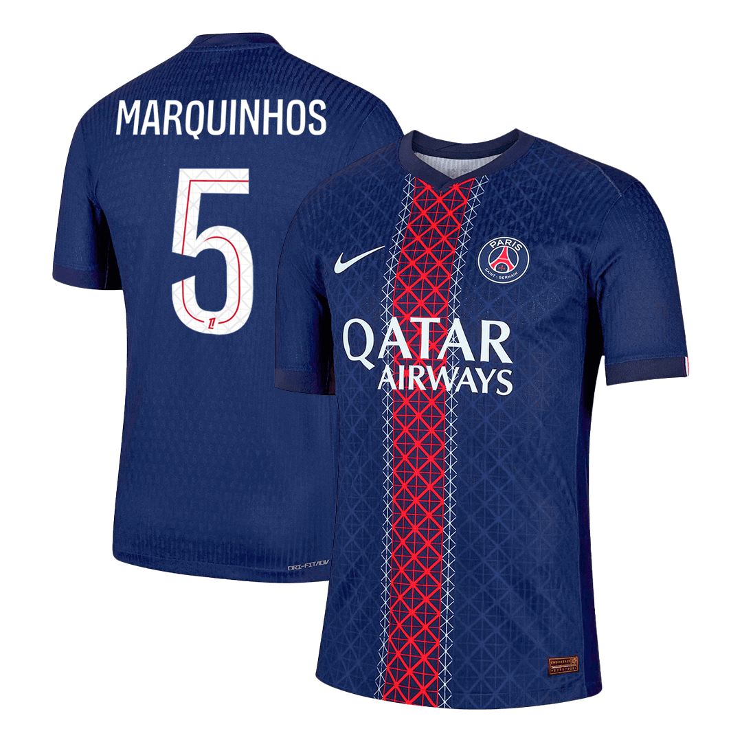 PSG pánsky domáci futbalový dres 2025/26 - MARQUINHOS #5 [hráčska verzia]