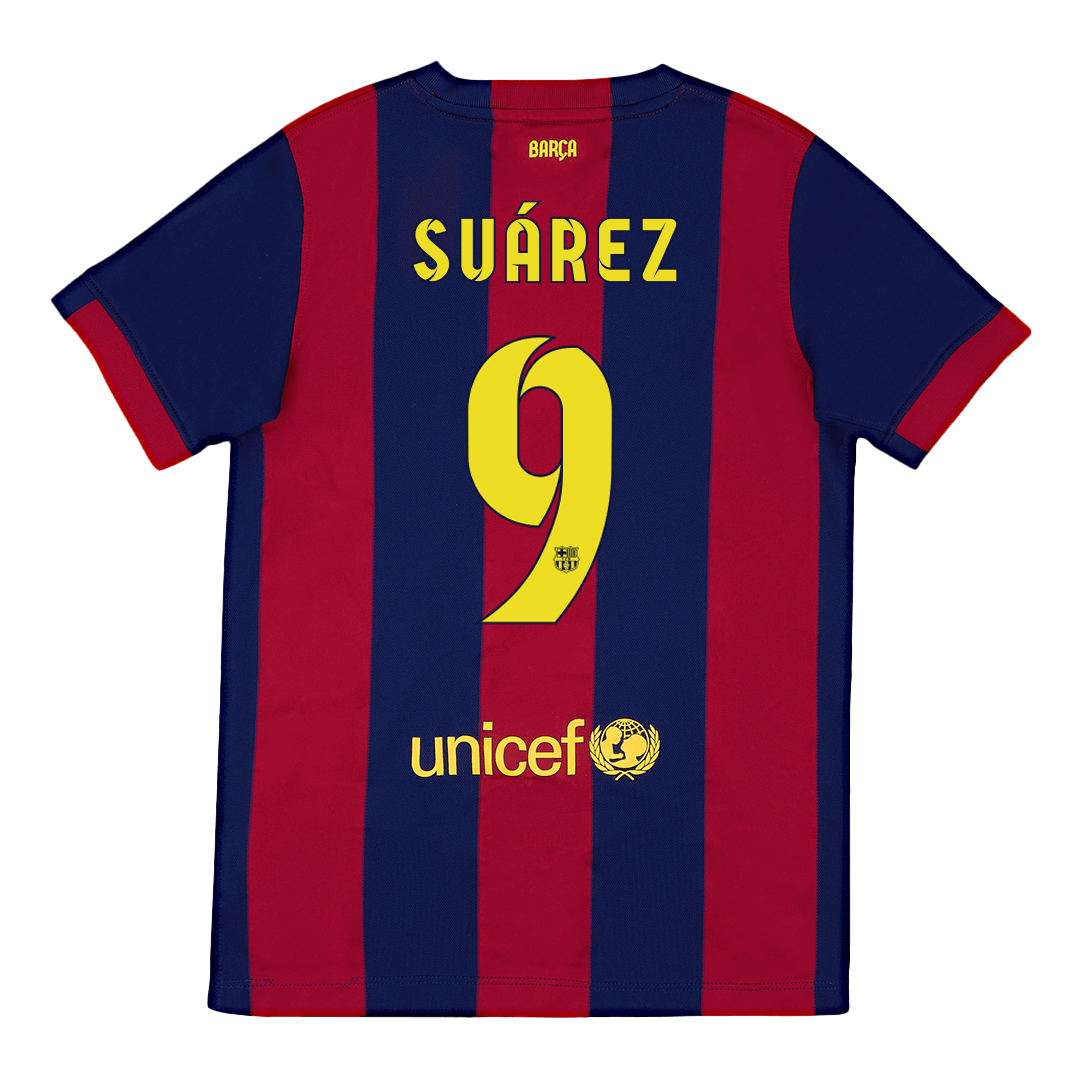 Barcelona pánsky domáci retro futbalový dres 2014/15 - SUÁREZ #9