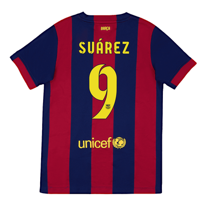 Barcelona pánsky domáci retro futbalový dres 2014/15 - SUÁREZ #9